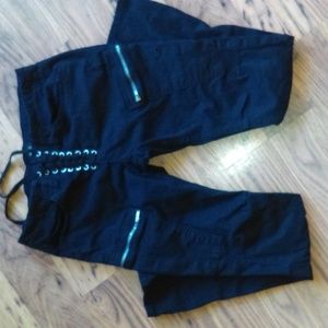 BDG Black jeans w/ lace up closure & zipper pocket